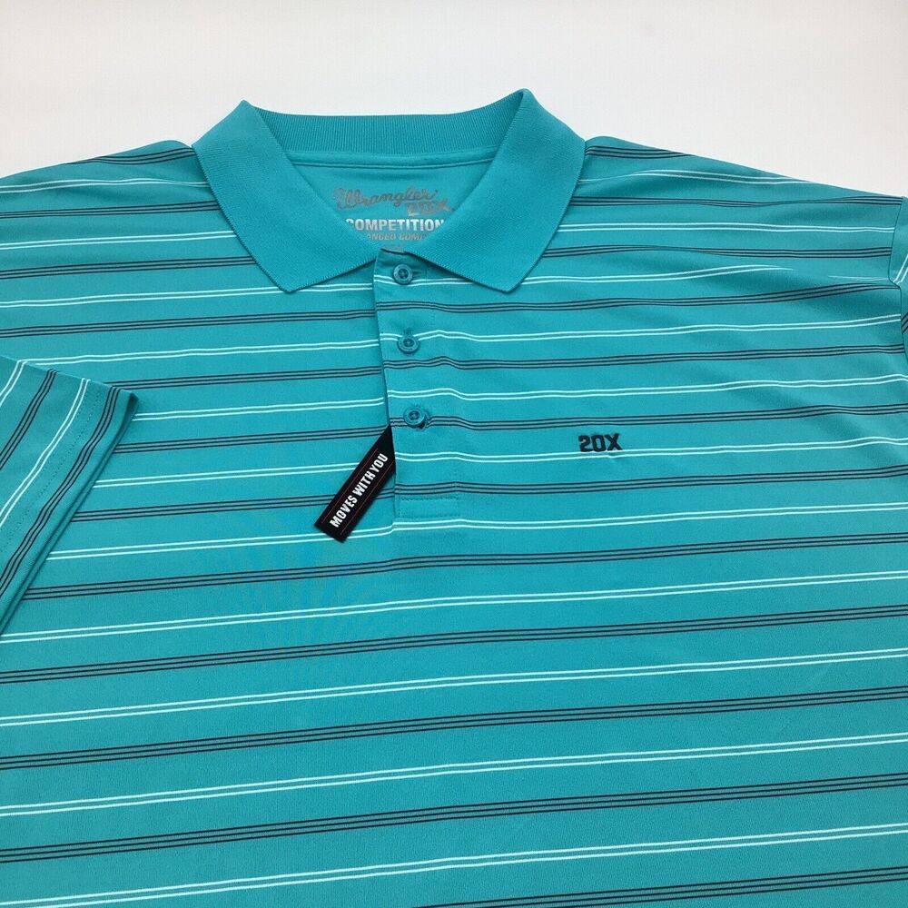 Wrangler Mens 20X Competition Short Sleeve Polo Size XXL NWOT